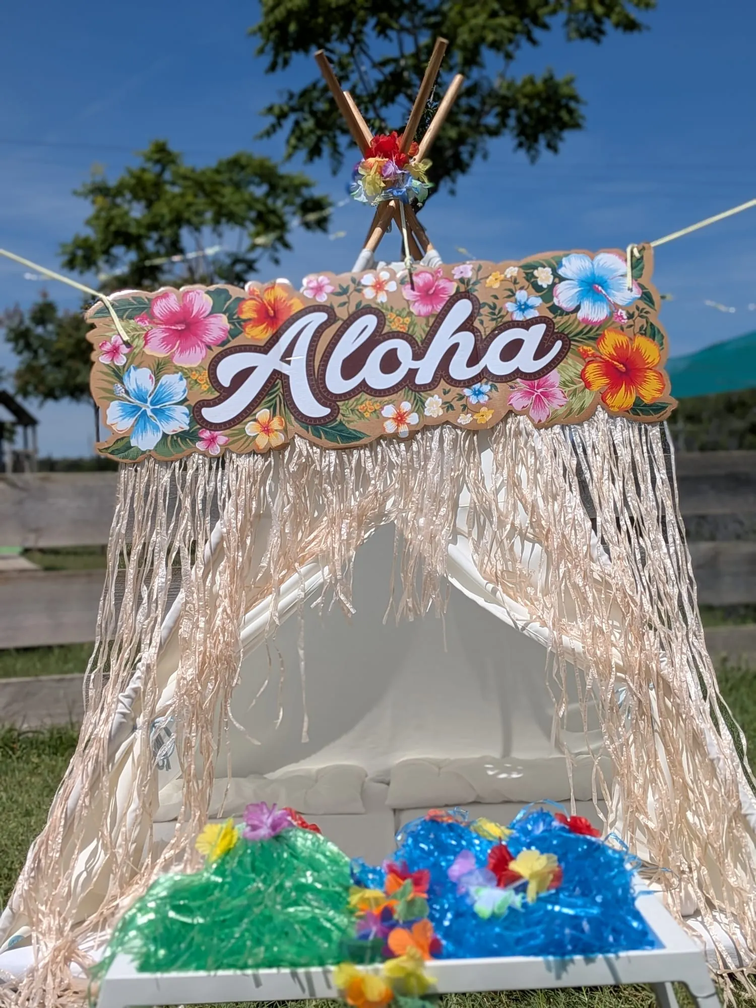 Tipi amb temàtica hawaiana – muntatge 2