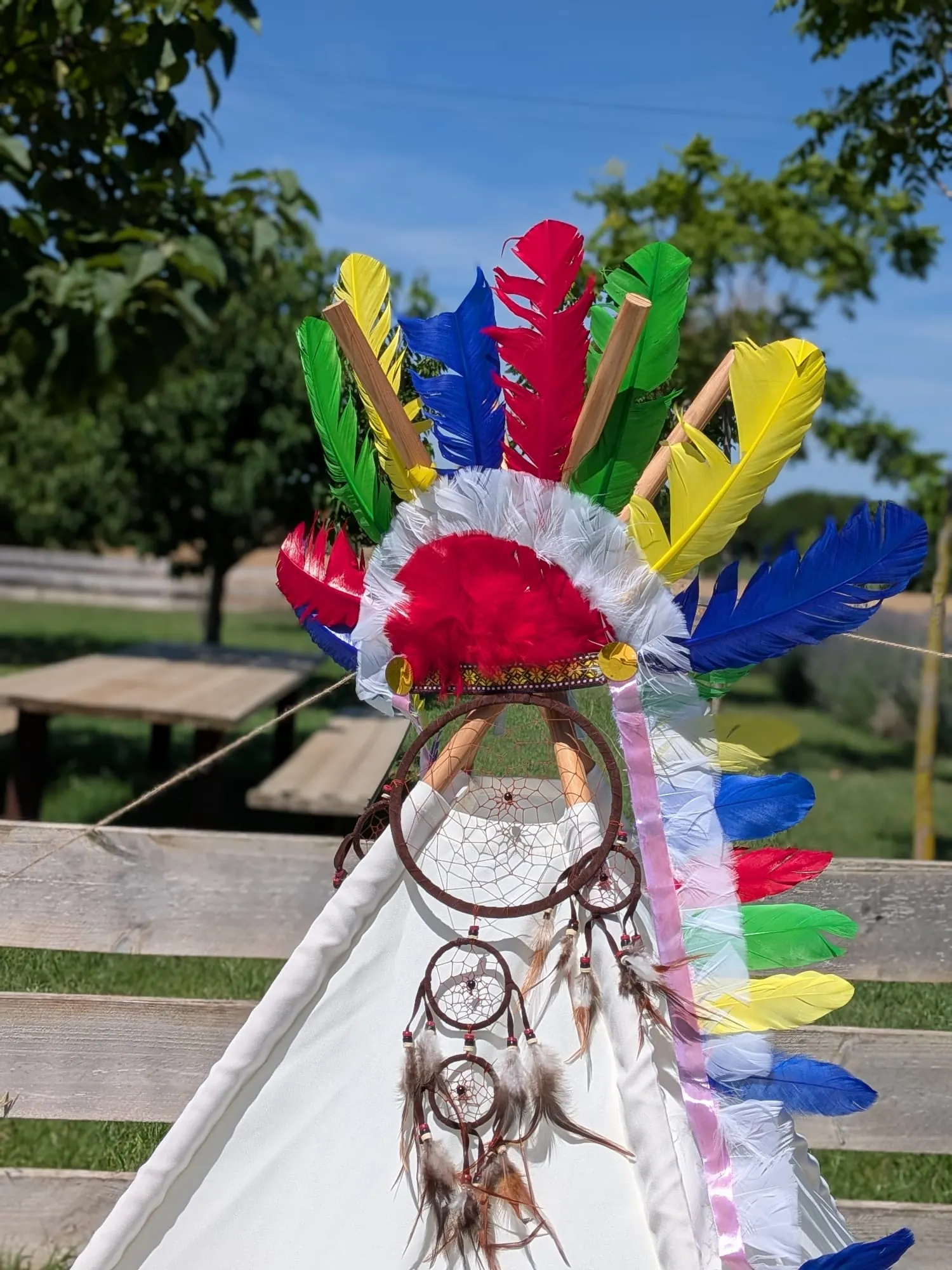 Tipi amb temàtica d'indis – muntatge 1